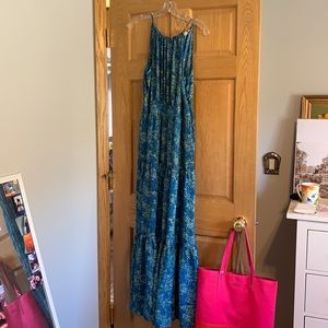 Floral long summer dress maxi